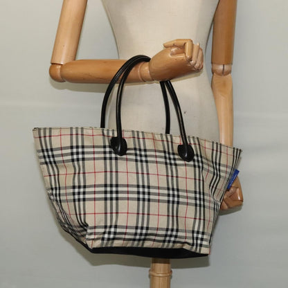 Burberry Nova Check Tote Nylon, BEIGE, NYLON, Tote bag