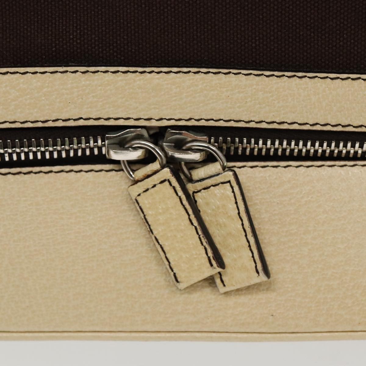 Prada Vintage Handbag Canvas, BROWN, CANVAS, Handbag