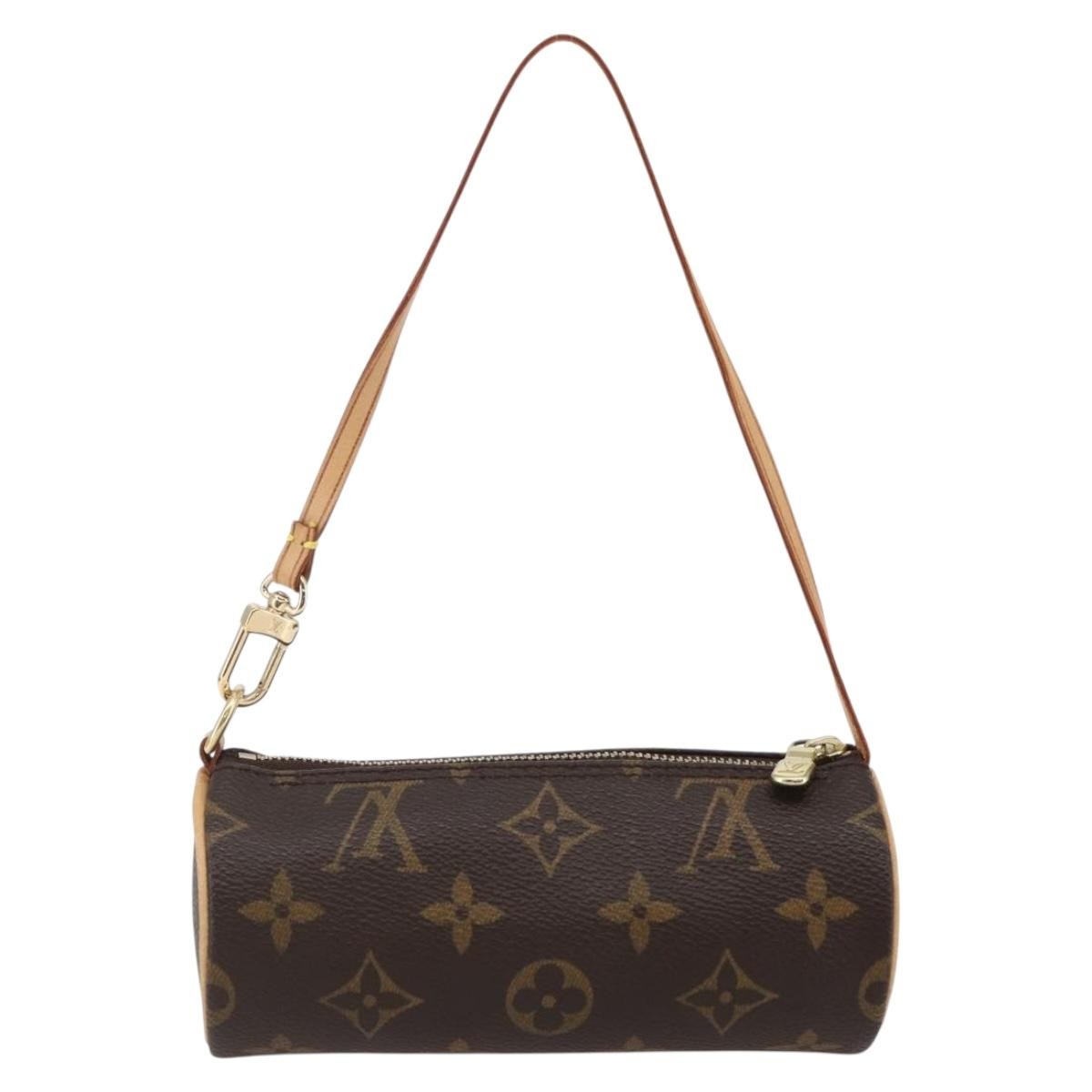 Louis Vuitton Papillon Pochette Monogram Canvas, BROWN, CANVAS, Handbag