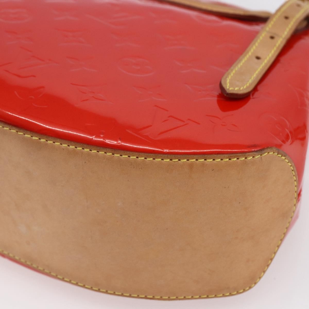 Louis Vuitton Biscayne Bay Handbag Monogram Vernis, RED, PATENT_LEATHER, Handbag