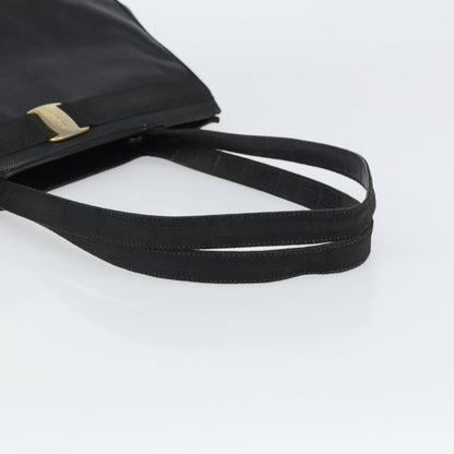 Salvatore Ferragamo Vala tote Leather, BLACK, LEATHER, Shoulder bag