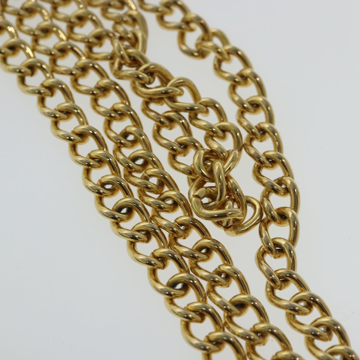 Salvatore Ferragamo Vintage Gancini Chain Shoulder Bag Leather, BLACK, LEATHER, Shoulder bag