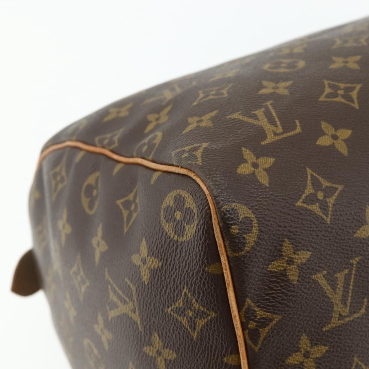 Louis Vuitton Speedy Handbag Monogram Canvas, Brown, Canvas, Handbag