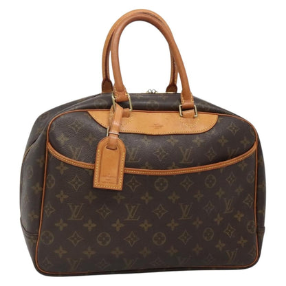Louis Vuitton Deauville Handbag Monogram Canvas, BROWN, CANVAS, Handbag