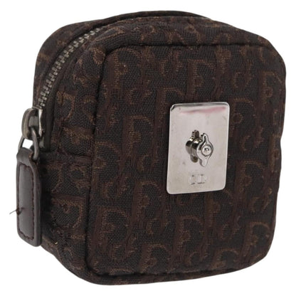 Christian Dior Vintage Trotter Pouch Canvas, BROWN, CANVAS, Clutche & pouche