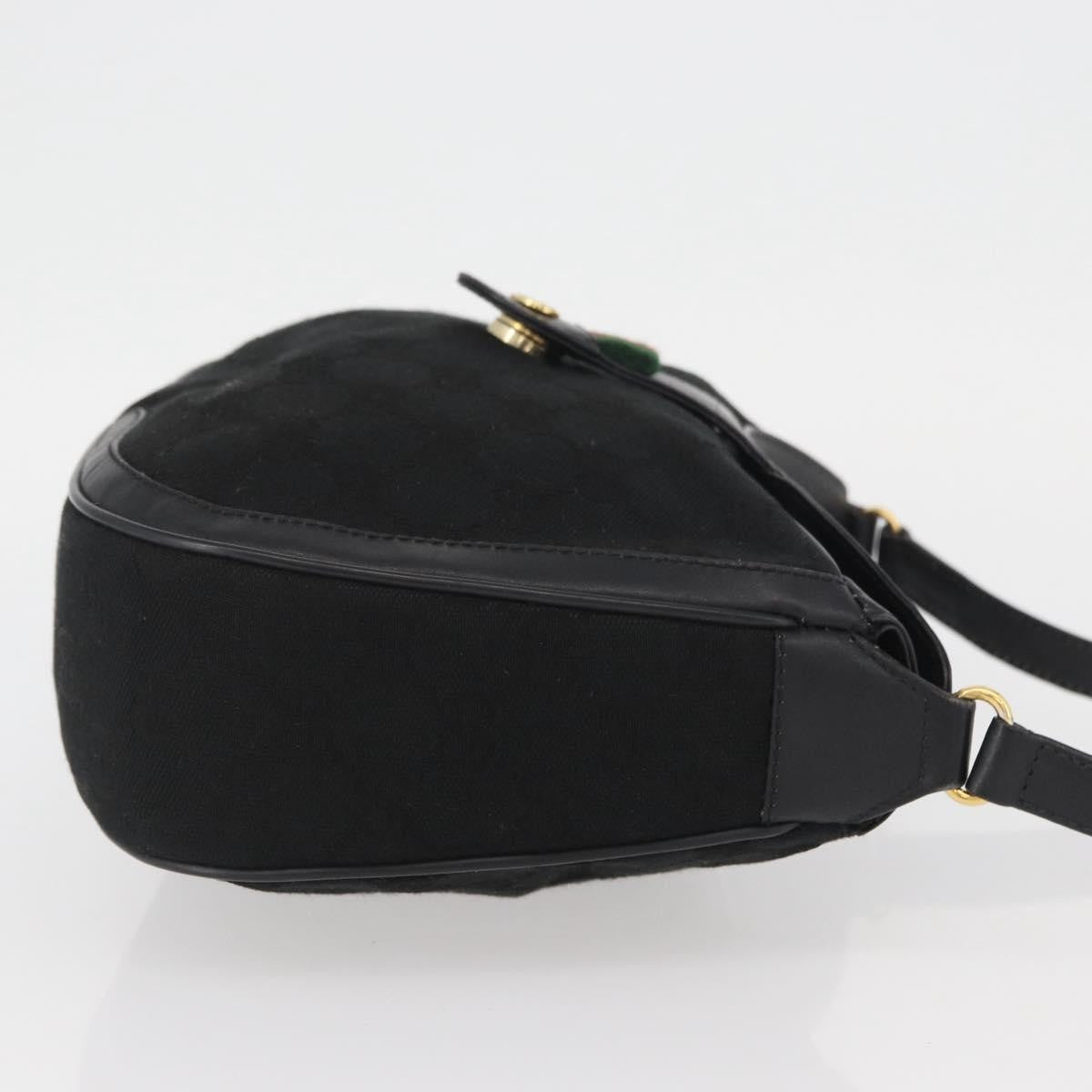 Gucci Sherry line shoulder bag Canvas, Black, Canvas, Shoulder Bag