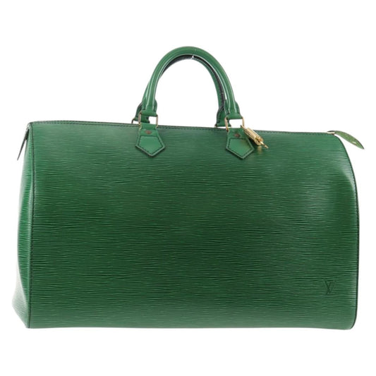 Louis Vuitton Speedy Handbag Epi Leather, GREEN, LEATHER, Handbag
