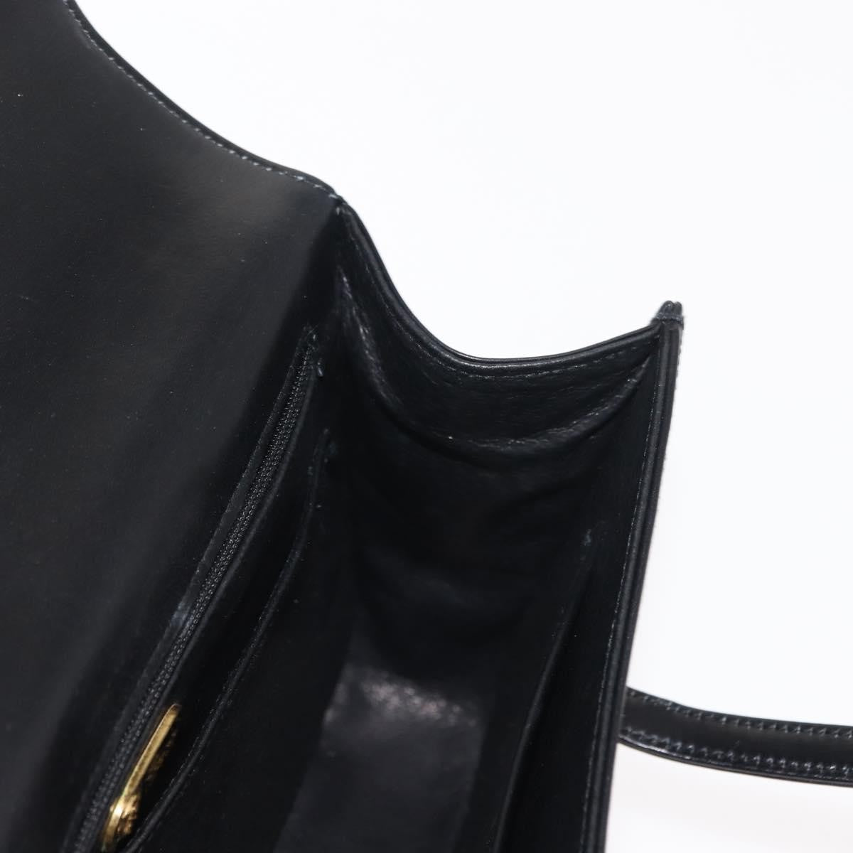 Gucci Vintage Handbag Leather, BLACK, LEATHER, Handbag