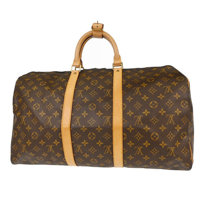 Louis Vuitton Keepall Bag Monogram Canvas, Brown, Canvas, Travel Bag