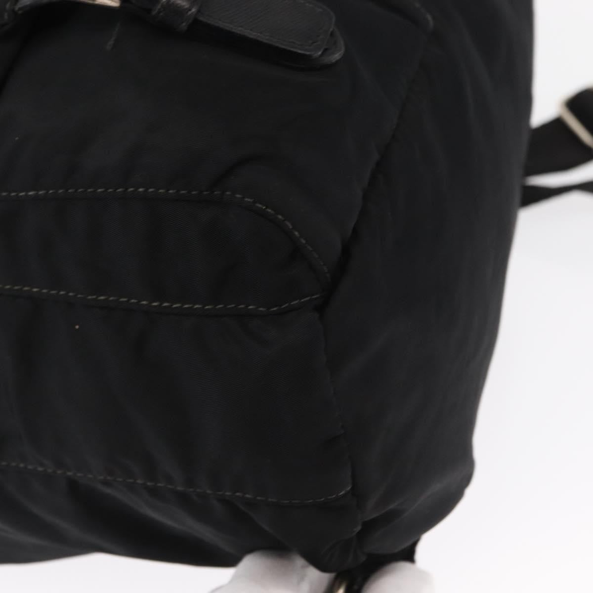 Prada Double Front Pocket Backpack Tessuto, BLACK, NYLON, Backpack