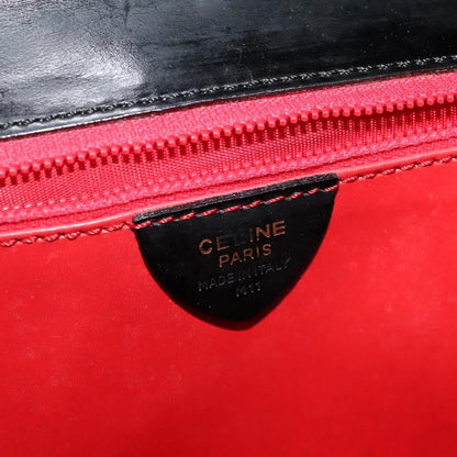 Celine Vintage Shoulder Bag Suede, BLACK, SUEDE, Shoulder bag