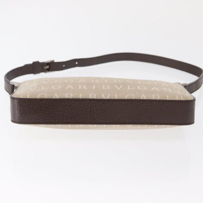 Bvlgari Pouch Canvas, BEIGE, CANVAS, Clutche & pouche