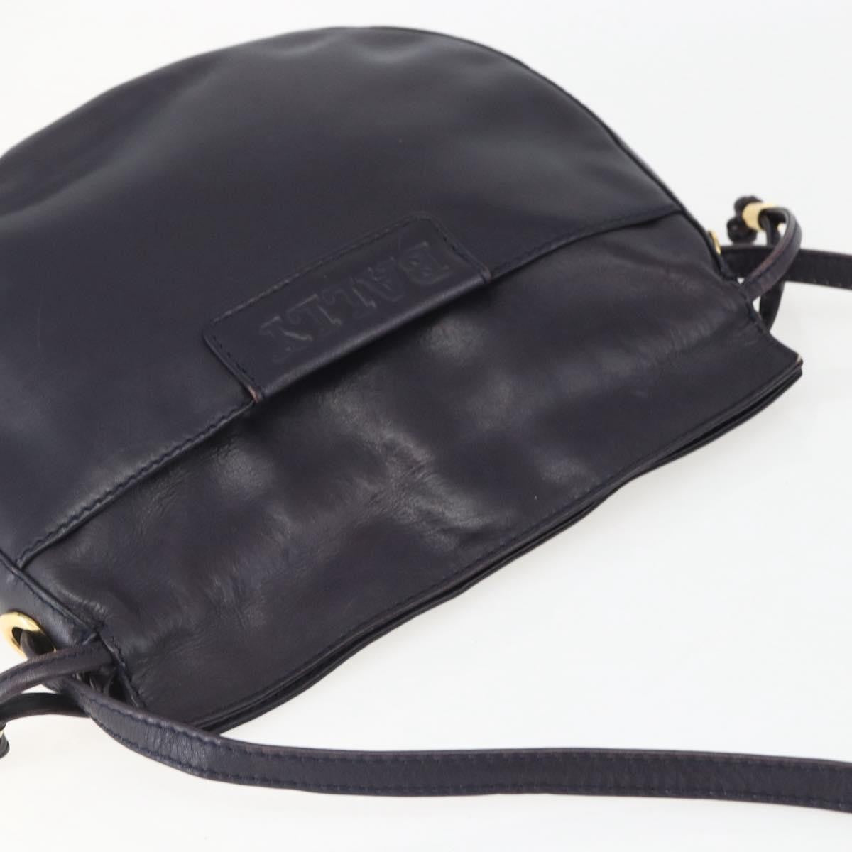 Bally Vintage Shoulder Bag Leather, PURPLE, LEATHER, Shoulder bag