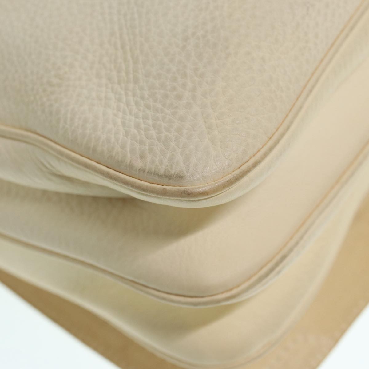 Salvatore Ferragamo Gancini Shoulder Bag Leather, WHITE, LEATHER, Shoulder bag