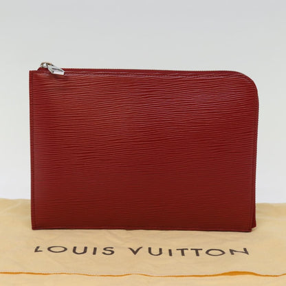 Louis Vuitton Pochette Jour Epi Leather, RED, LEATHER, Clutche & pouche