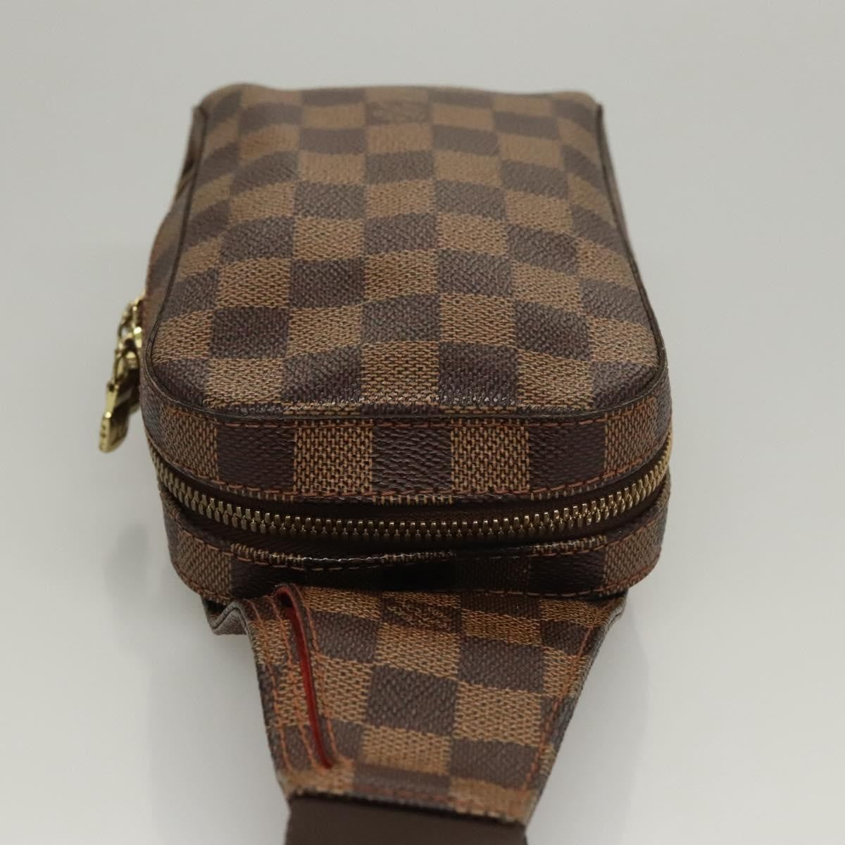 Louis Vuitton Geronimos Waist Bag Damier, BROWN, CANVAS, Travel bag
