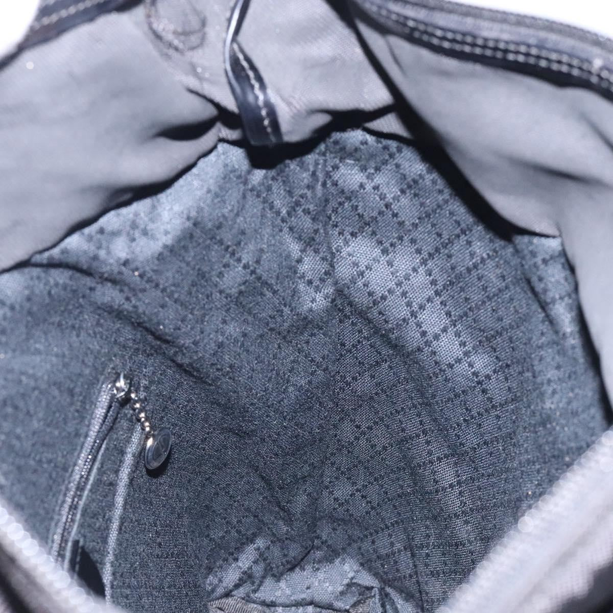 Gucci Vintage Bamboo Handle Tote Nylon, BLACK, NYLON, Tote bag