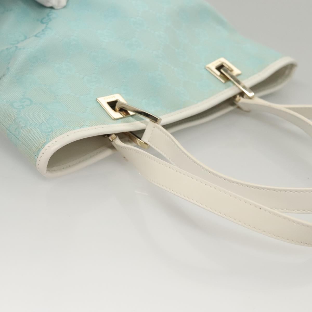 Gucci Vintage Bucket Shopping Tote GG Canvas, BLUE, CANVAS, Tote bag