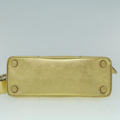 Prada Promenade Bag Saffiano Leather, GOLD, LEATHER, Handbag
