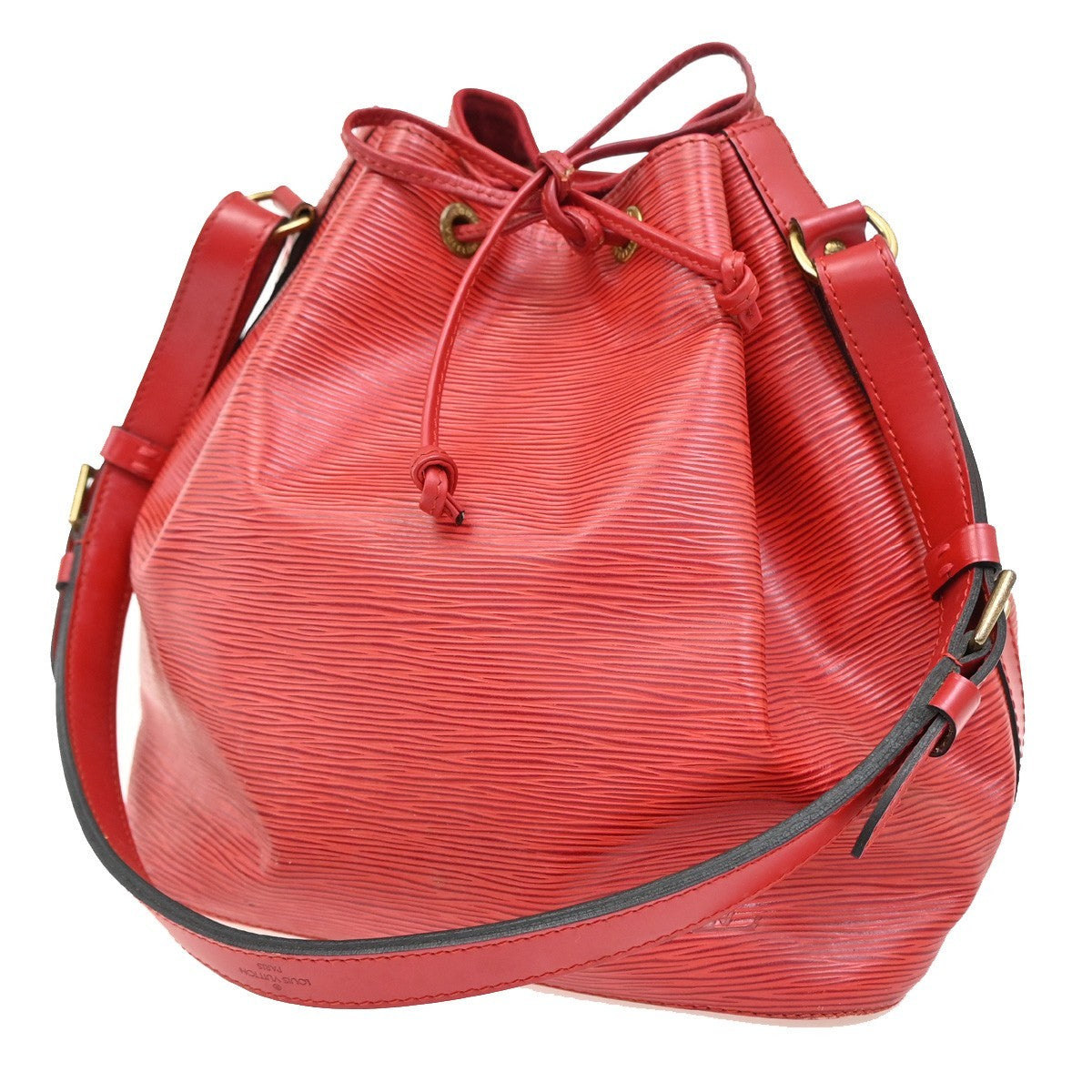 Louis Vuitton Noe Handbag Epi Leather, RED, LEATHER, Shoulder bag