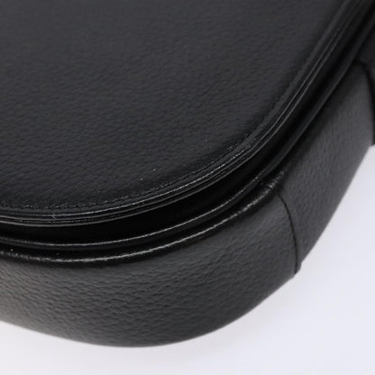 Burberry Flap Shoulder Bag Leather, BLACK, LEATHER, Shoulder bag