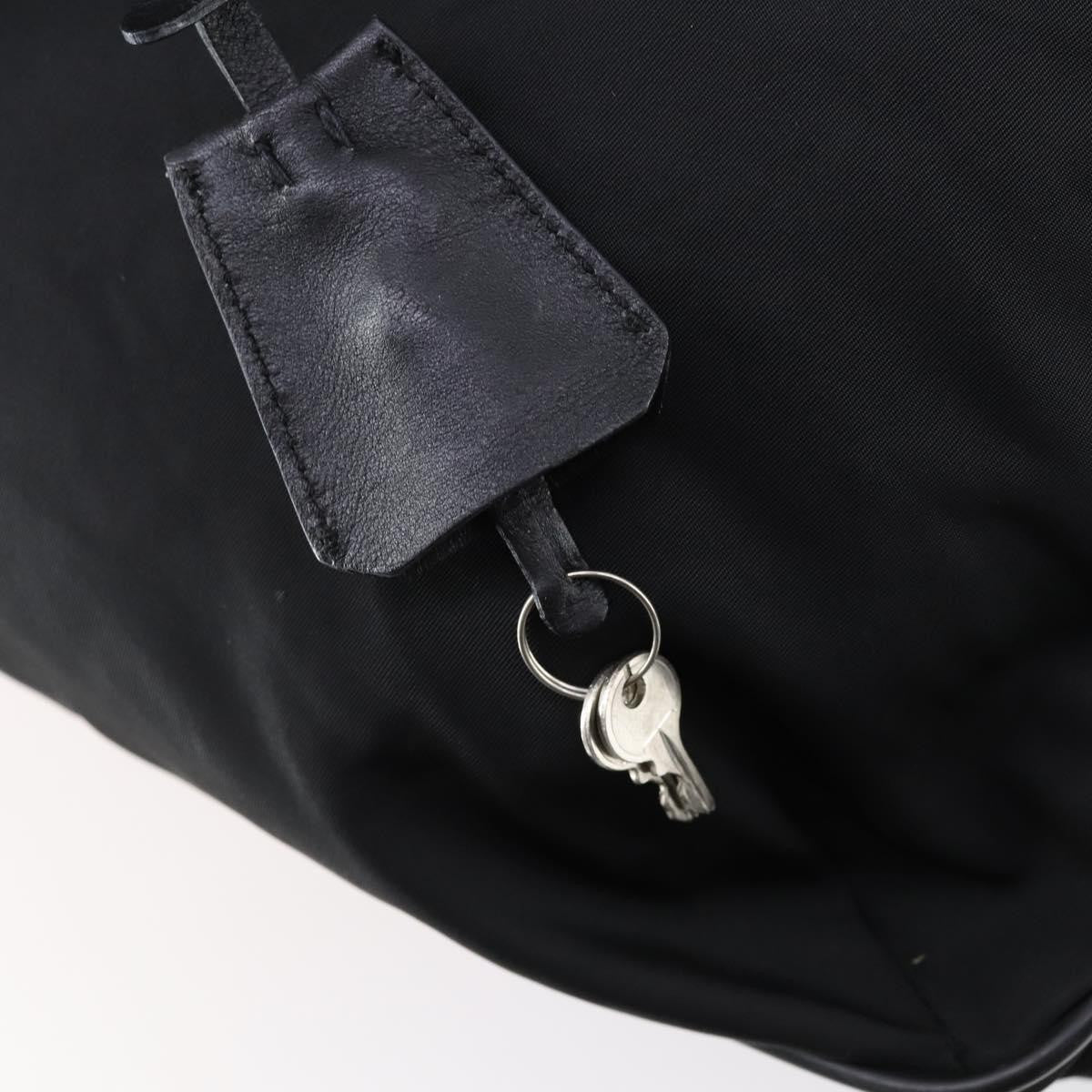 Prada Porta Computer Briefcase Tessuto and Saffiano Leather, BLACK, NYLON, Briefcase