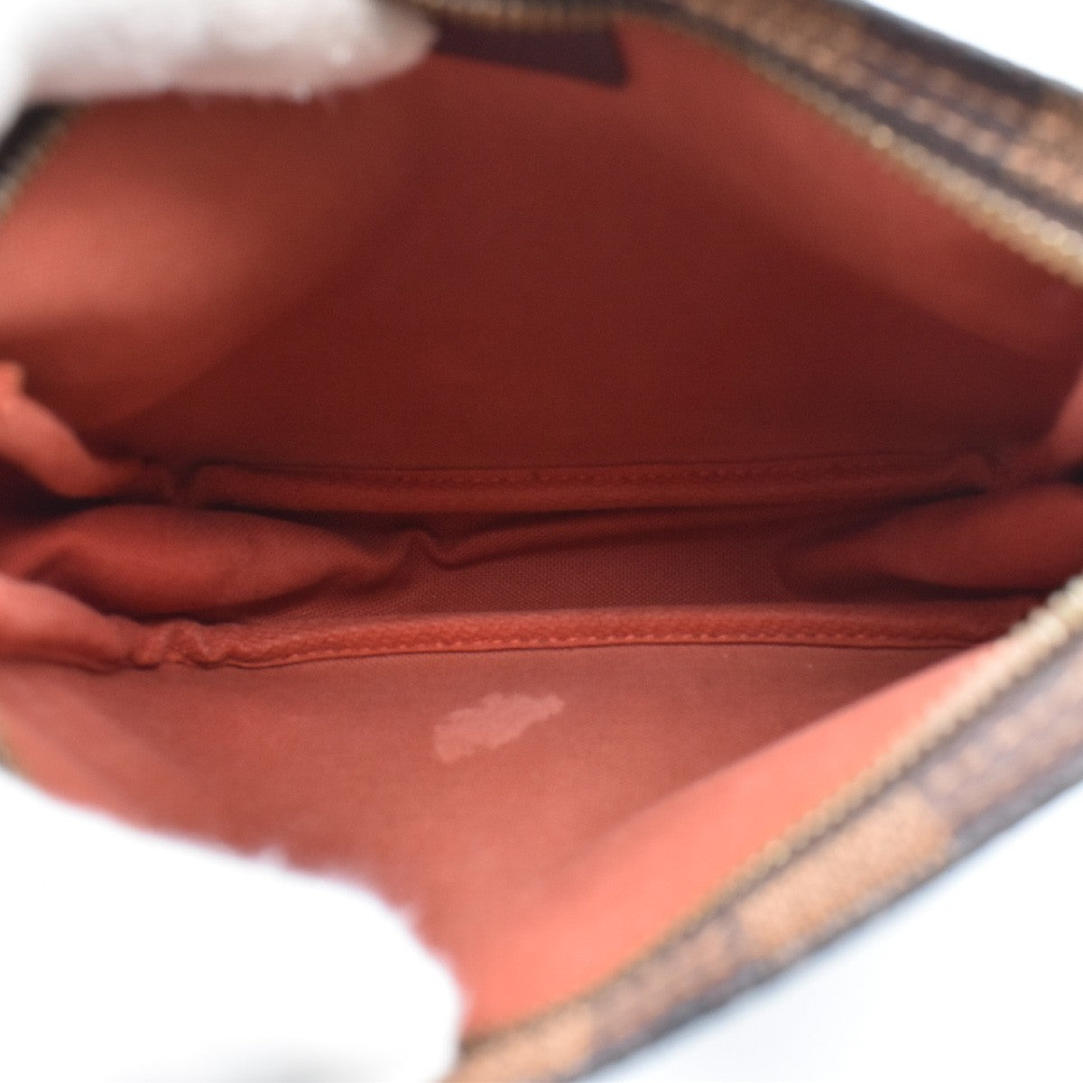 Louis Vuitton Trousse Make Up Bag Damier Canvas, BROWN, CANVAS, Clutche & pouche