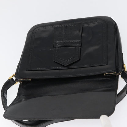 Saint Laurent Vintage Shoulder Bag Leather, BLACK, LEATHER, Shoulder bag