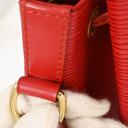 Louis Vuitton Noe Handbag Epi Leather, RED, LEATHER, Shoulder bag