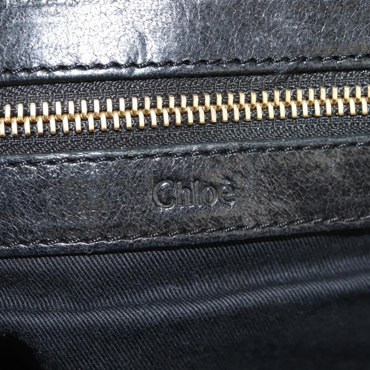 Chloe Ethel Handbag Leather, BLACK, LEATHER, Handbag