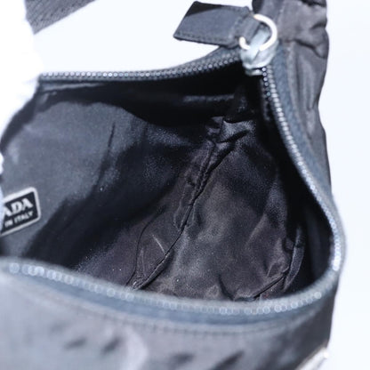 Prada Hobo Tessuto, BLACK, NYLON, Handbag