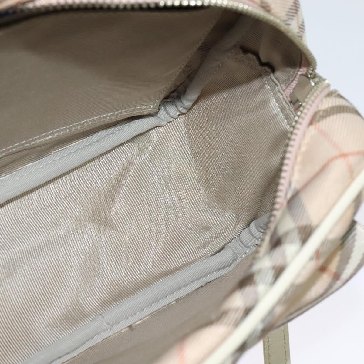 Burberry Nova Check Blue Label Canvas, PINK, CANVAS, Shoulder bag