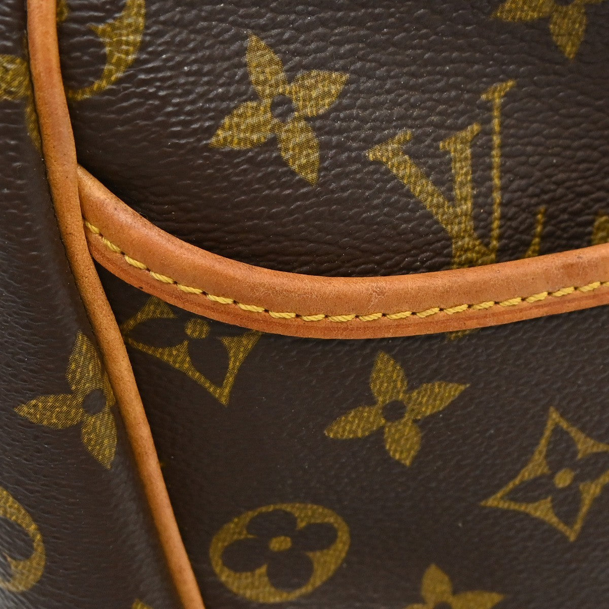 Louis Vuitton Deauville Handbag Monogram Canvas, Brown, Canvas, Handbag
