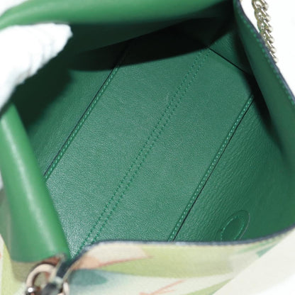 Loewe Avenue Crossbody Leather, GREEN, LEATHER, Shoulder bag