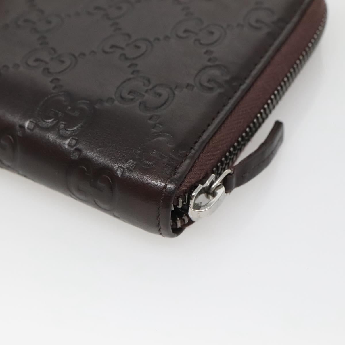Gucci Guccissima Wallet Motif GG, BROWN, LEATHER, Wallets