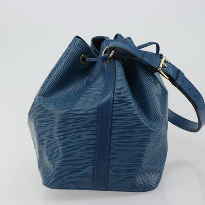 Louis Vuitton Petit Noe Handbag Epi Leather, Blue, Leather, Shoulder Bag