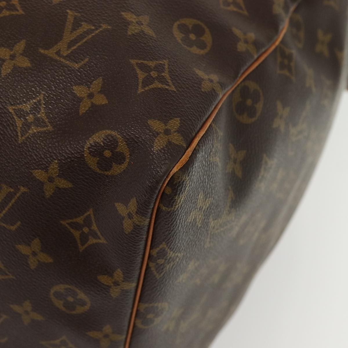 Louis Vuitton Keepall Bag Monogram Canvas, BROWN, CANVAS, Travel bag