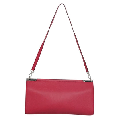 Salvatore Ferragamo Gancini Shoulder Bag Leather, PINK, LEATHER, Shoulder bag
