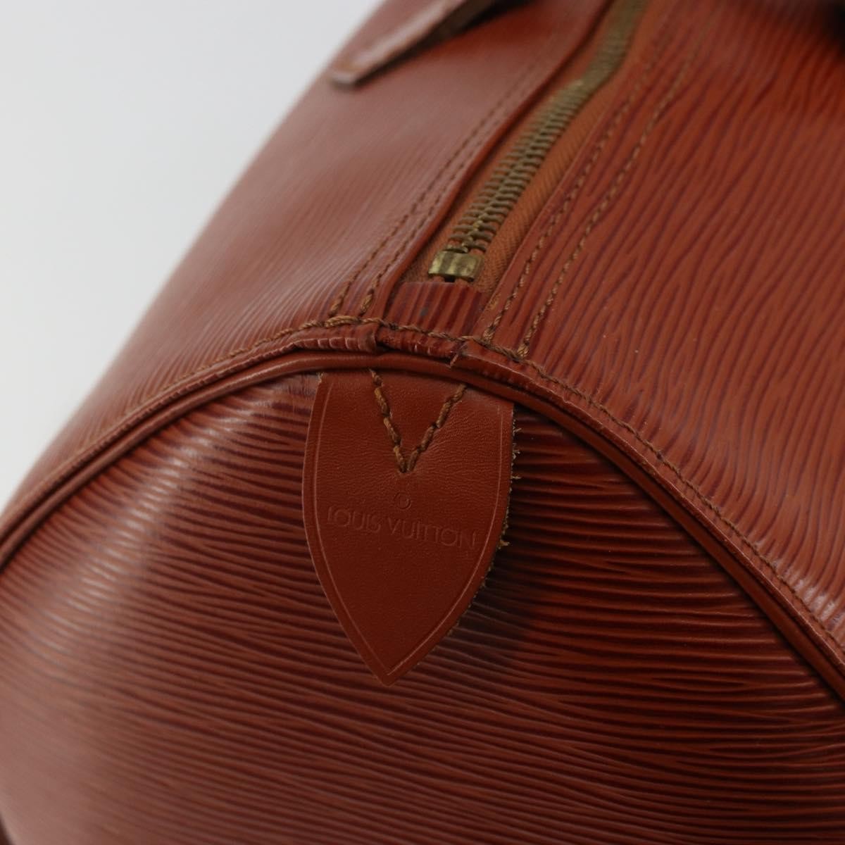 Louis Vuitton Speedy Handbag Epi Leather, Brown, Leather, Handbag