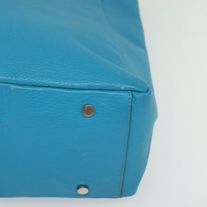 Burberry Vintage tote bag Leather, BLUE, LEATHER, Tote bag