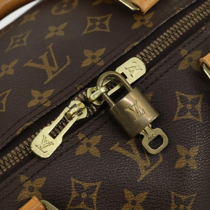 Louis Vuitton Keepall Bag Monogram Canvas, BROWN, CANVAS, Travel bag