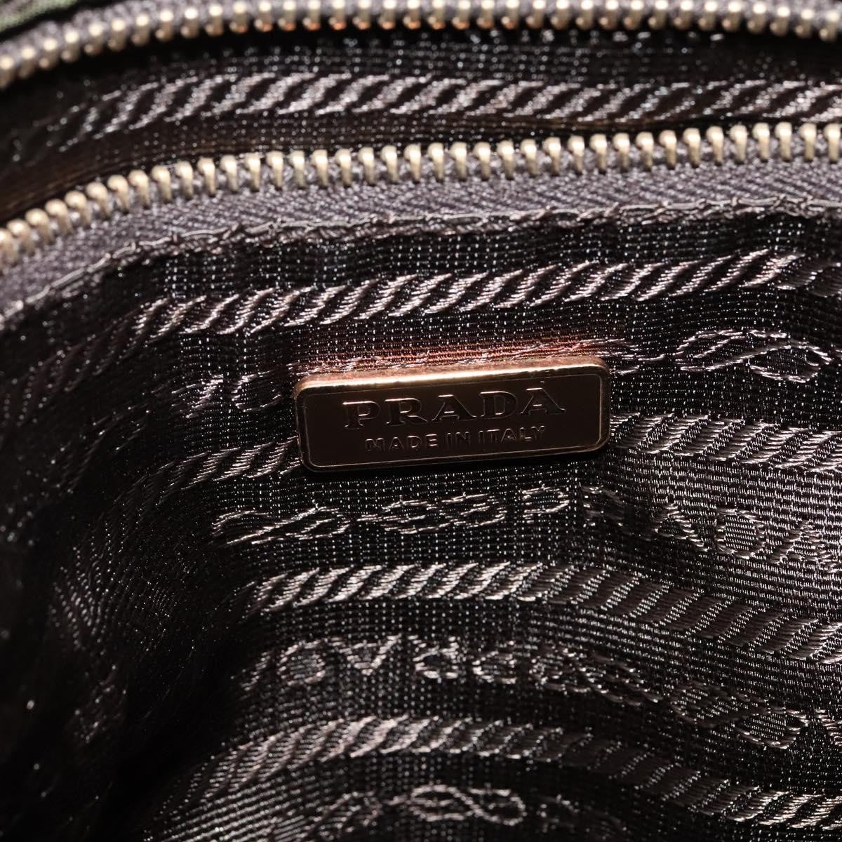 Prada Vintage Flap Messenger Bag Tessuto, Khaki, Nylon, Shoulder Bag