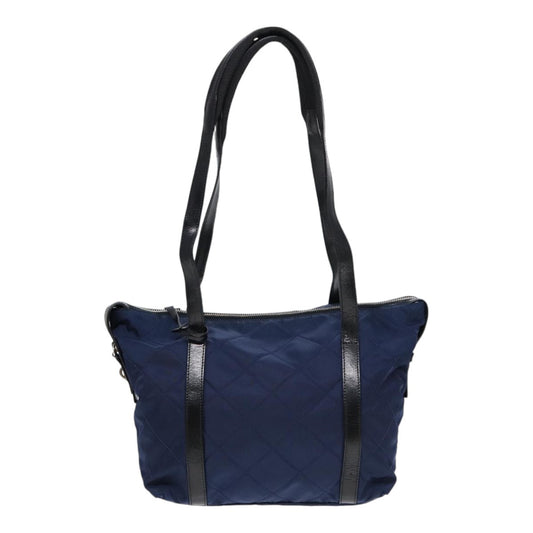 Prada Vintage Shoulder Bag Quilted Tessuto, NAVY, NYLON, Shoulder bag