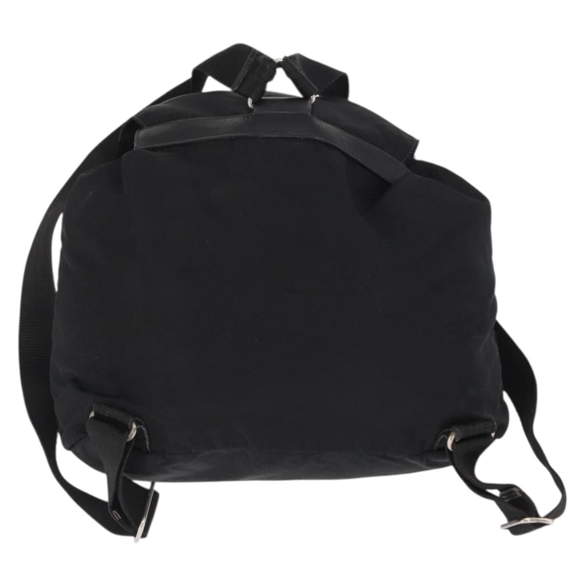 Prada Double Front Pocket Backpack Tessuto, BLACK, NYLON, Backpack