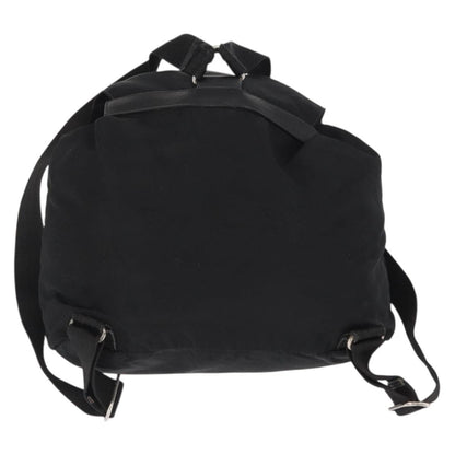 Prada Double Front Pocket Backpack Tessuto, BLACK, NYLON, Backpack
