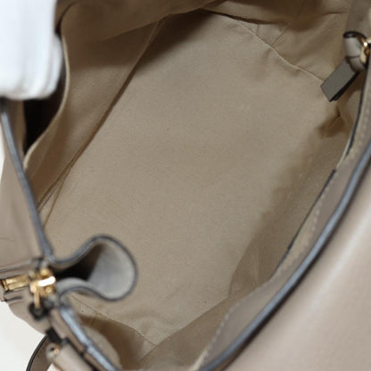 Chloe Faye Backpack Leather and Suede, BEIGE, LEATHER, Backpack