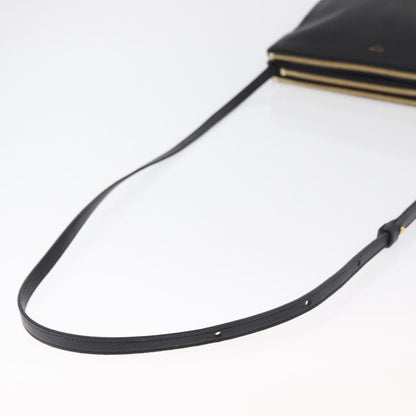 Celine Trio Crossbody Bag Leather, Black, Leather, Shoulder Bag