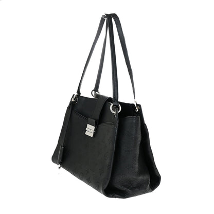 Louis Vuitton Sevres Handbag Mahina Leather, BLACK, LEATHER, Shoulder bag