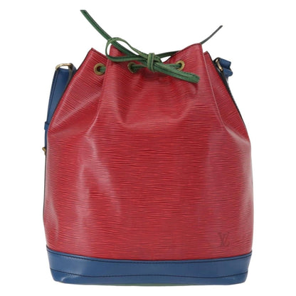 Louis Vuitton Tricolor Noe Handbag Epi Leather, RED, LEATHER, Shoulder bag