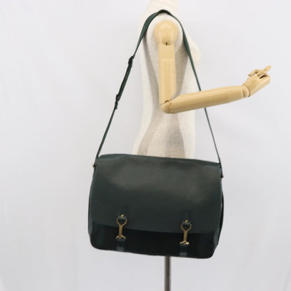 Louis Vuitton Dersou Bag Taiga Leather and Canvas, GREEN, LEATHER, Shoulder bag